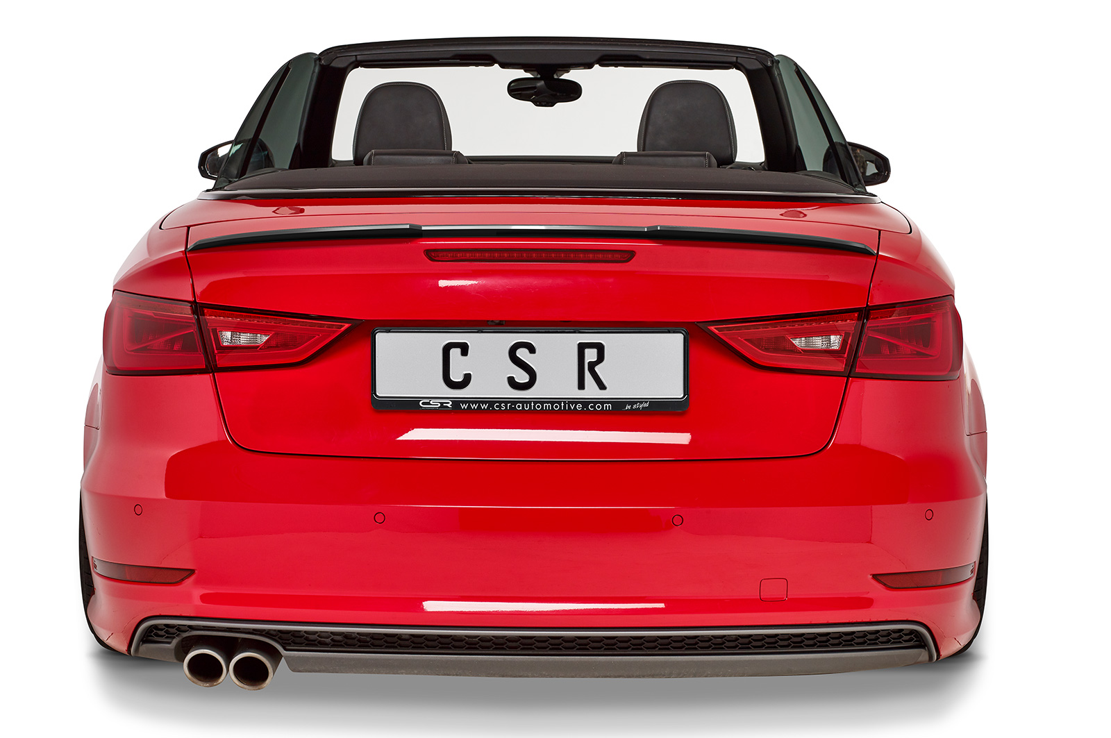 Becquet / Extension CAP pour Audi A3 8V cabriolet / coupé (depuis 01/2014) - Fabriqué en ABS (6 finitions au choix)
