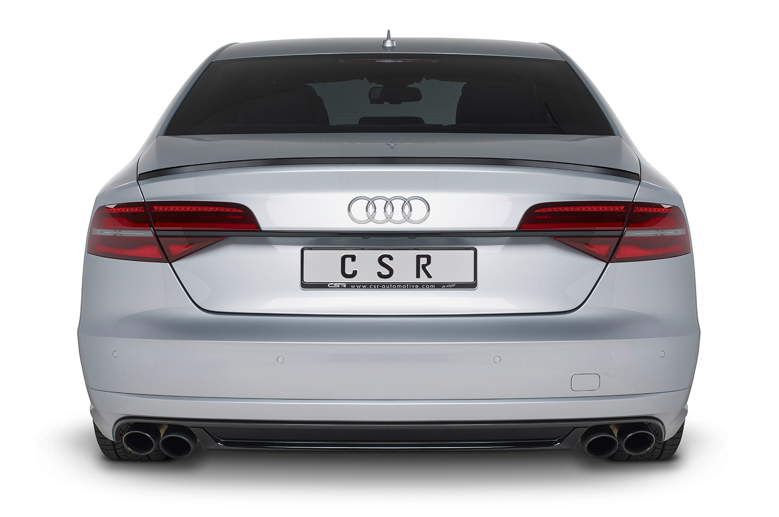 Becquet / Extension CAP pour Audi A8 / S8 D4 (Typ 4H) toutes carrosseries (2009-2017) - Fabriqué en ABS (6 finitions au choix)