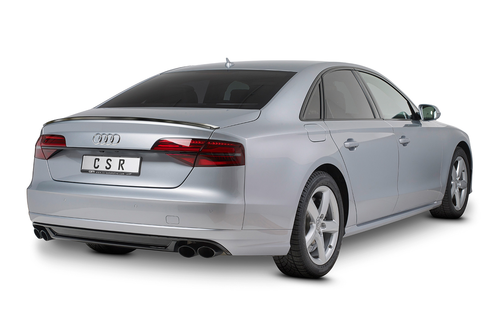 Becquet / Extension CAP pour Audi A8 / S8 D4 (Typ 4H) toutes carrosseries (2009-2017) - Fabriqué en ABS (6 finitions au choix)