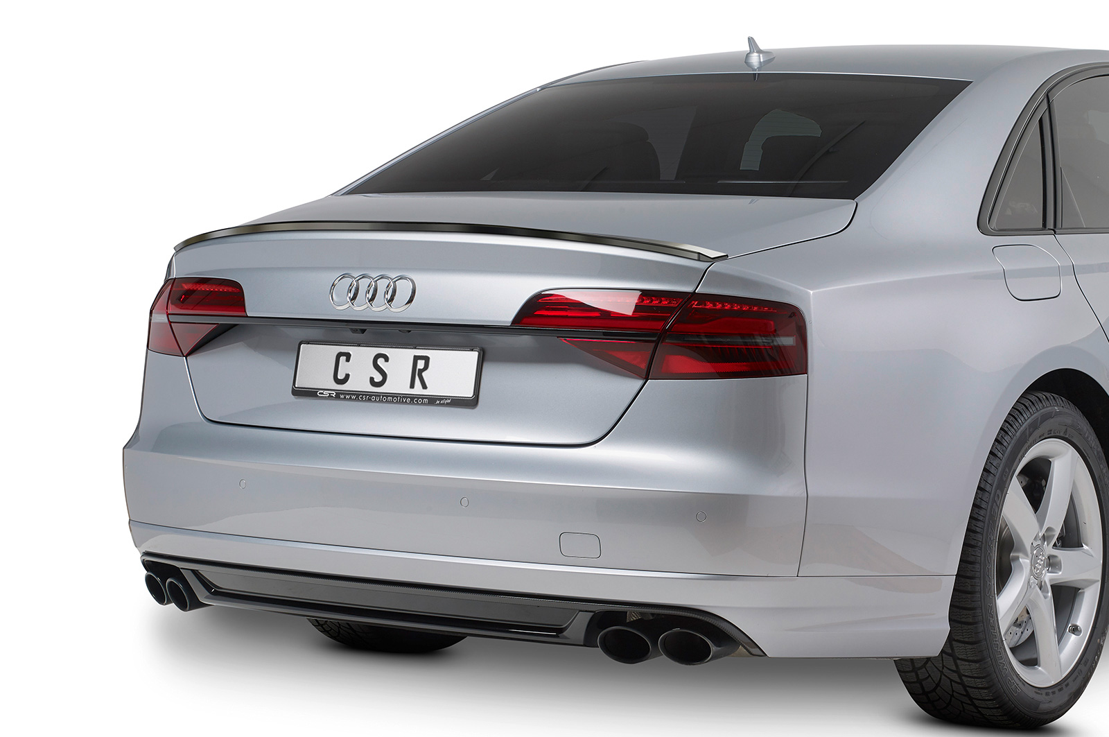 Becquet / Extension CAP pour Audi A8 / S8 D4 (Typ 4H) toutes carrosseries (2009-2017) - Fabriqué en ABS (6 finitions au choix)