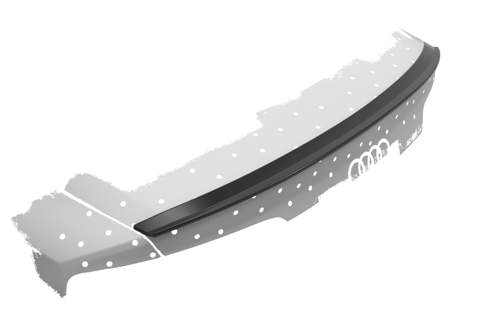 Becquet / Extension CAP pour Audi A8 / S8 D4 (Typ 4H) toutes carrosseries (2009-2017) - Fabriqué en ABS (6 finitions au choix)