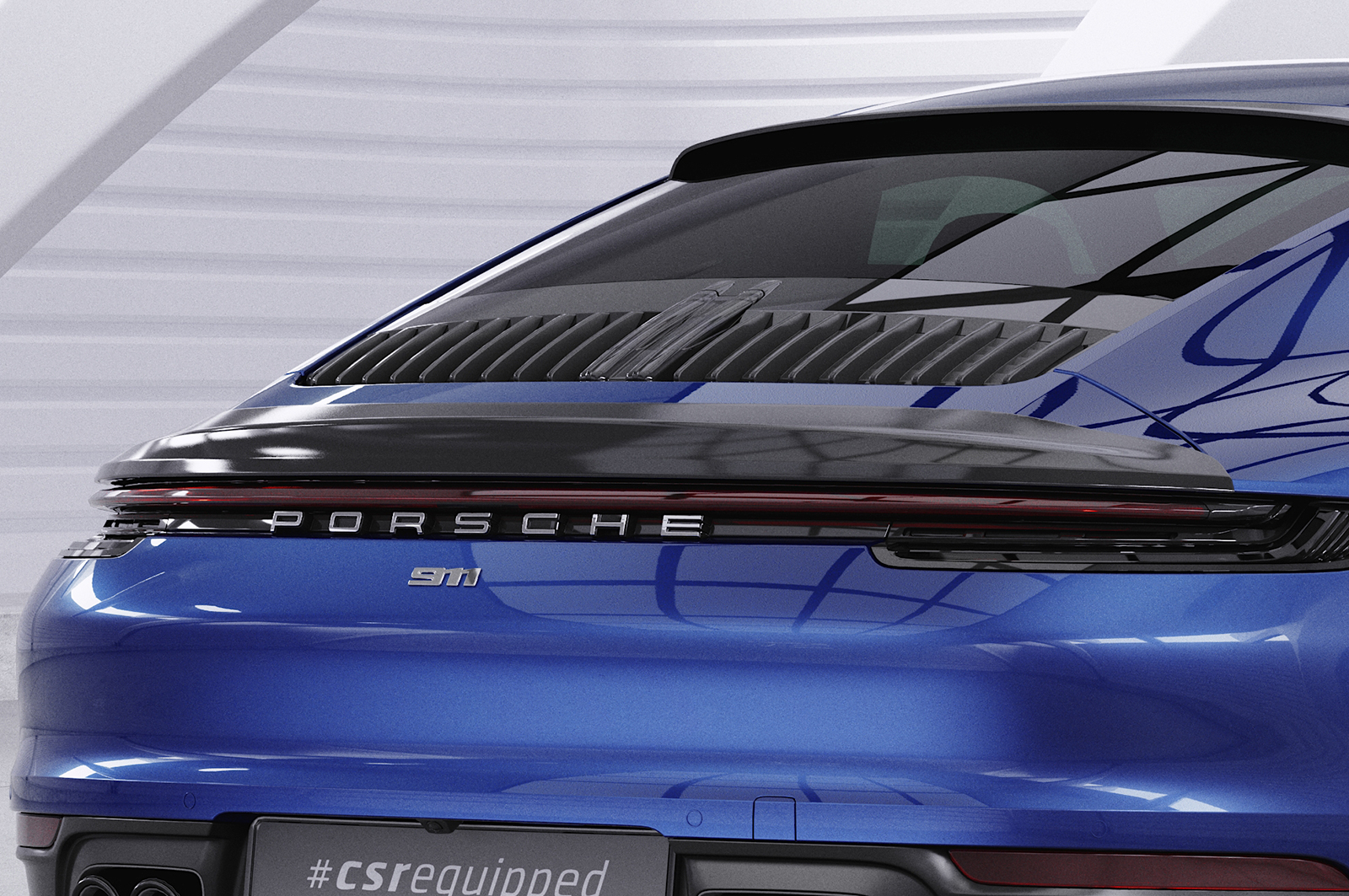 Becquet / Extension CAP pour Porsche 911 / 992 Carrera / Carrera 4 / Carrera S / Carrera 4S (depuis 2019) - Fabriqué en ABS (6 finitions au choix)