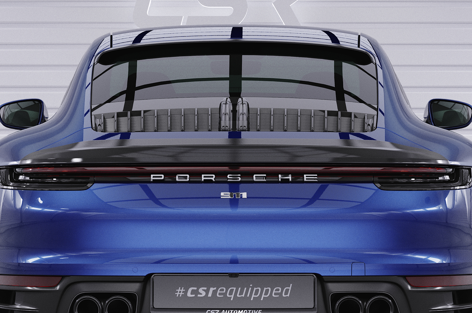 Becquet / Extension CAP pour Porsche 911 / 992 Carrera / Carrera 4 / Carrera S / Carrera 4S (depuis 2019) - Fabriqué en ABS (6 finitions au choix)