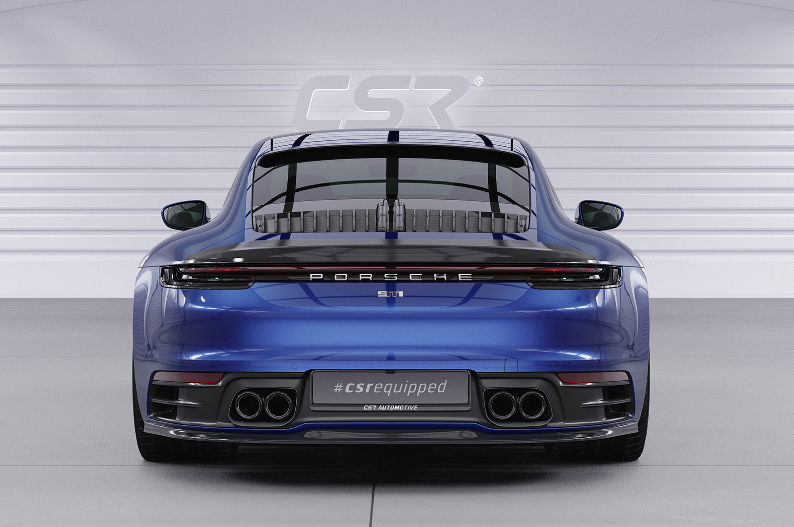 Becquet / Extension CAP pour Porsche 911 / 992 Carrera / Carrera 4 / Carrera S / Carrera 4S (depuis 2019) - Fabriqué en ABS (6 finitions au choix)