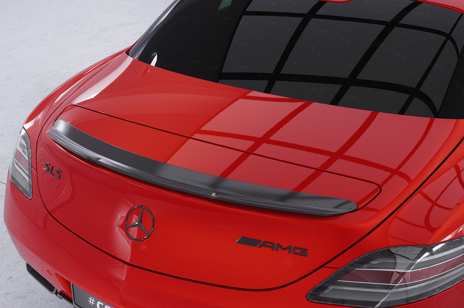Becquet / Extension CAP pour Mercedes-Benz SLS AMG (C197 / R197) coupé / Roadster (2009-06/2014) - Fabriqué en ABS (6 finitions au choix)