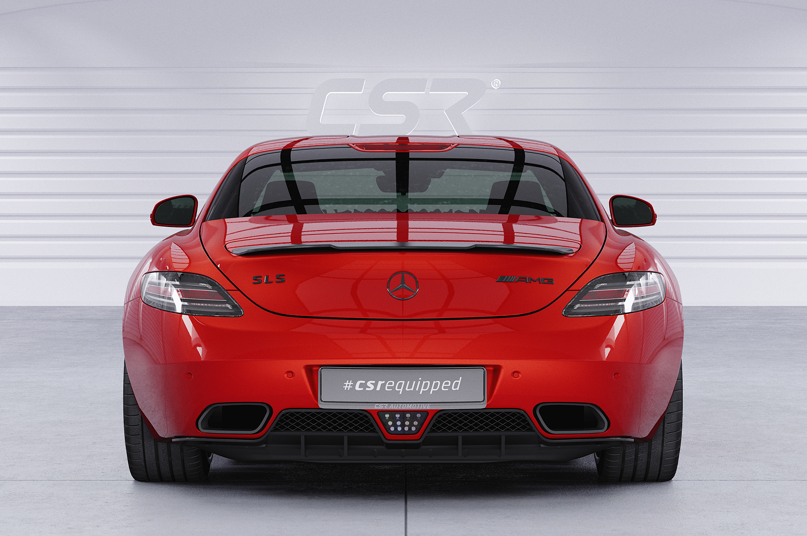 Becquet / Extension CAP pour Mercedes-Benz SLS AMG (C197 / R197) coupé / Roadster (2009-06/2014) - Fabriqué en ABS (6 finitions au choix)