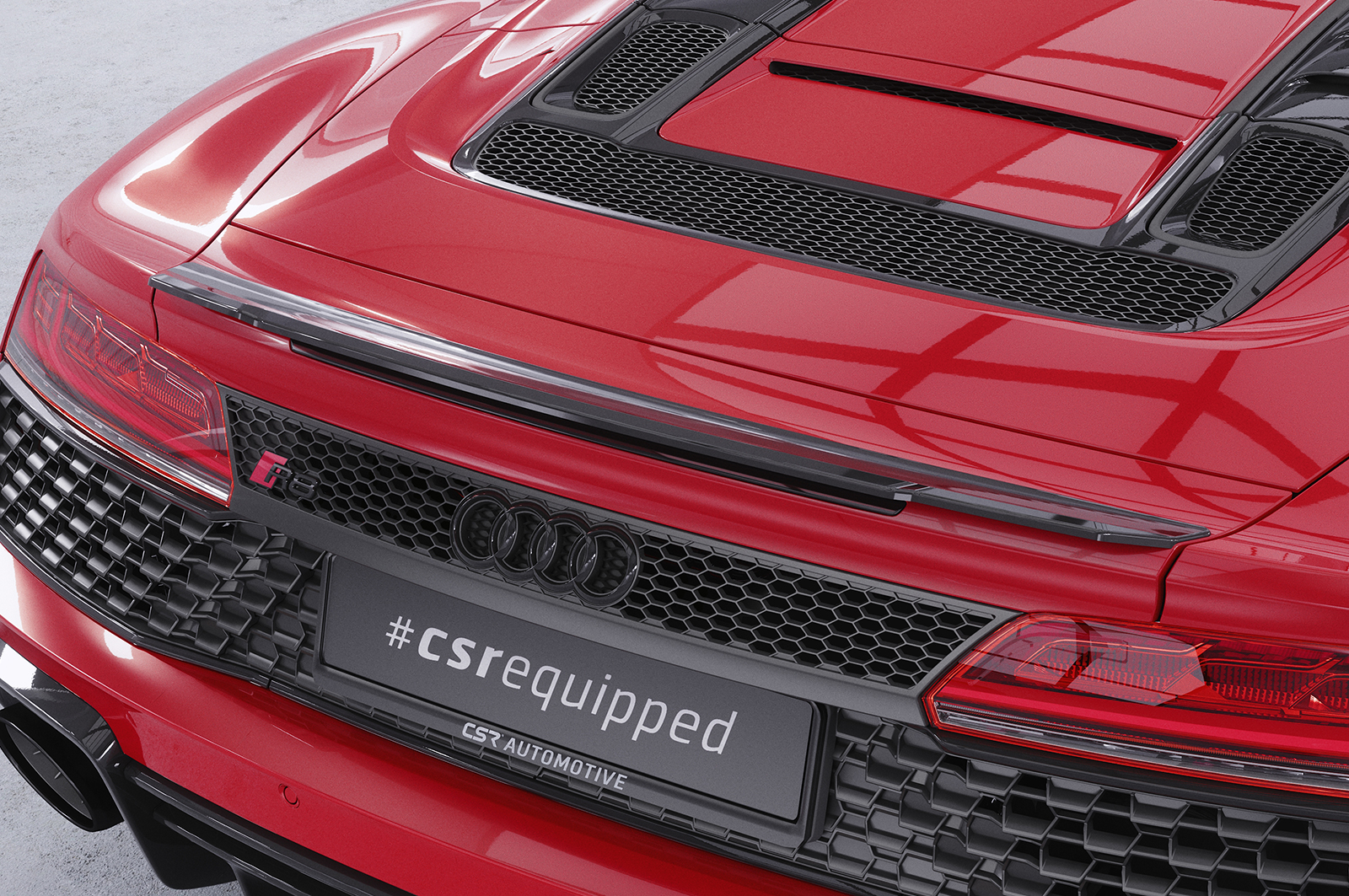 Becquet / Extension CAP pour Audi R8 4S Spyder (depuis 2015) - Fabriqué en ABS (6 finitions au choix)