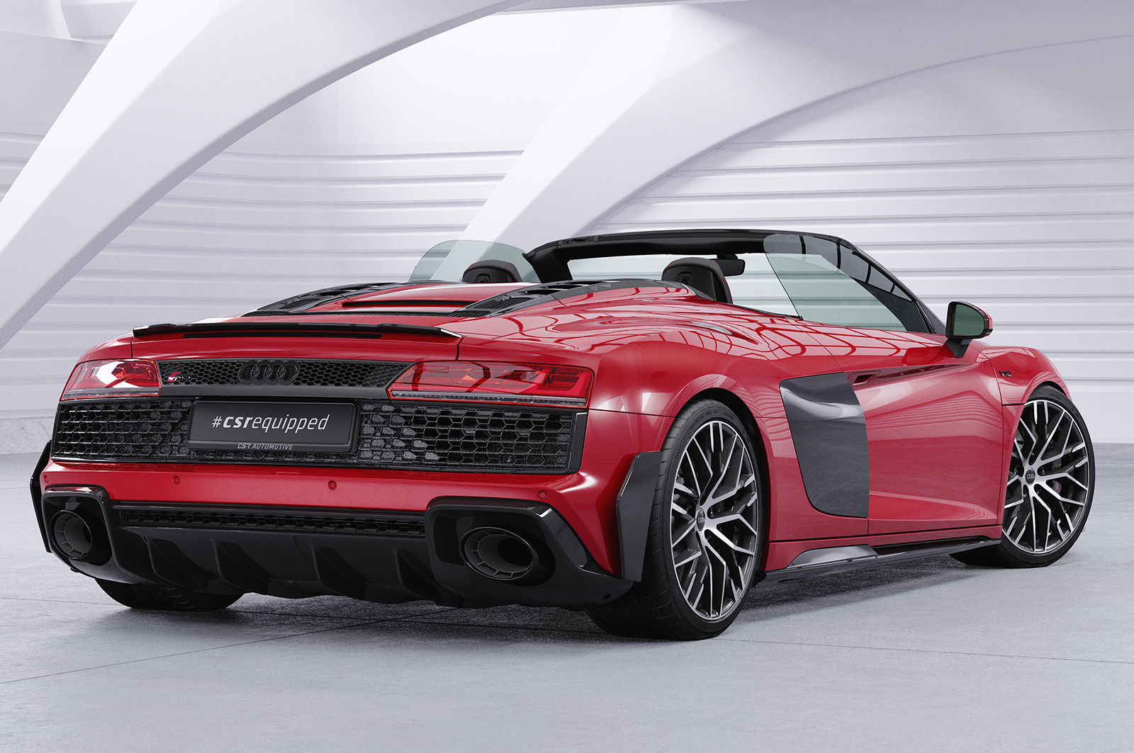 Becquet / Extension CAP pour Audi R8 4S Spyder (depuis 2015) - Fabriqué en ABS (6 finitions au choix)