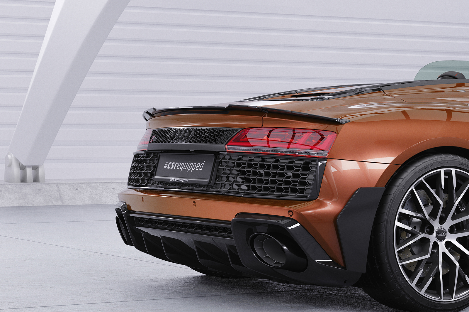 Becquet / Extension CAP pour Audi R8 4S Spyder (depuis 2015) - Fabriqué en ABS (6 finitions au choix)