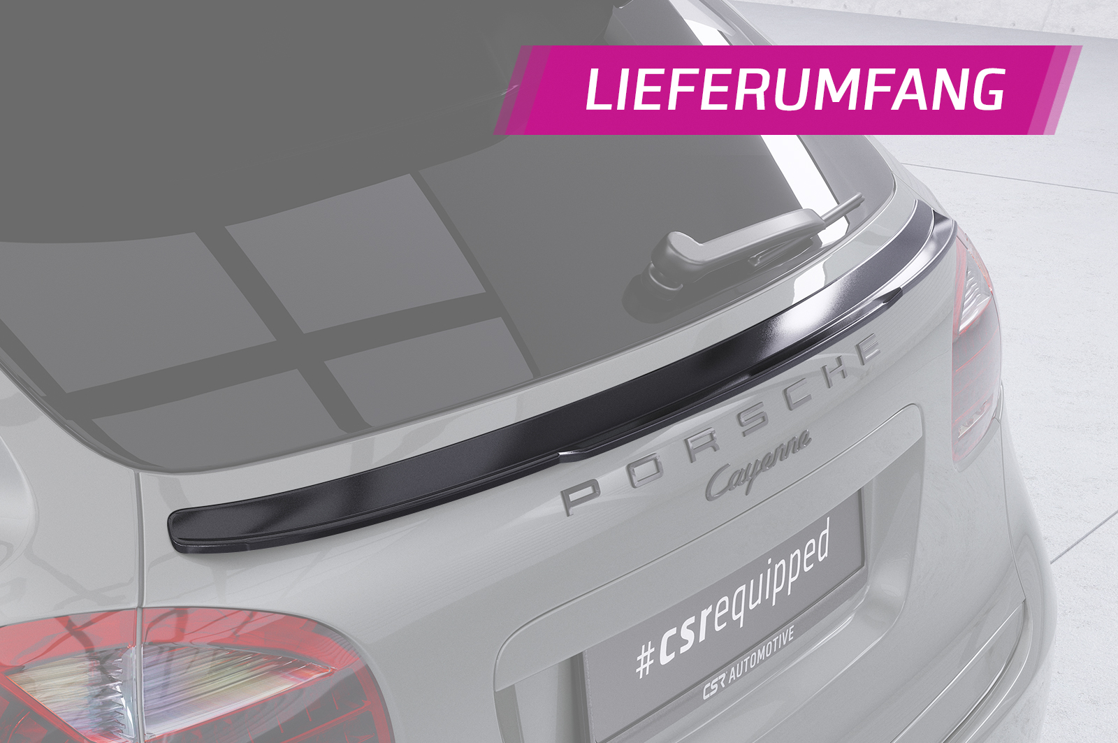 Becquet / Extension CAP pour Porsche Cayenne Typ 92A toutes carrosseries (2010-2017) - Fabriqué en ABS (6 finitions au choix)