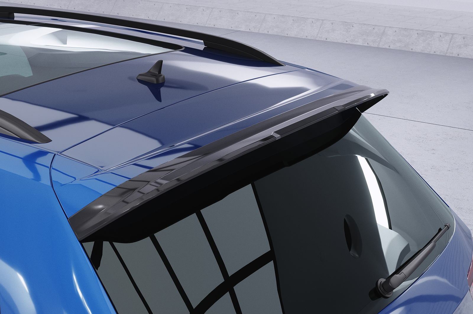 Becquet / Extension CAP pour VW Tiguan II (Typ AD1) R / R-Line (depuis 2016) - Fabriqué en ABS (6 finitions au choix)
