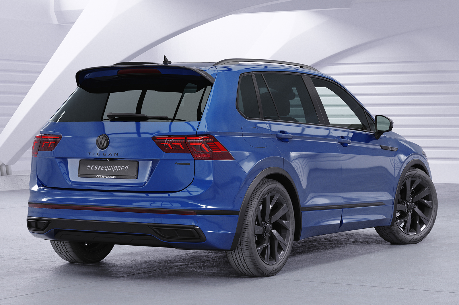 Becquet / Extension CAP pour VW Tiguan II (Typ AD1) R / R-Line (depuis 2016) - Fabriqué en ABS (6 finitions au choix)