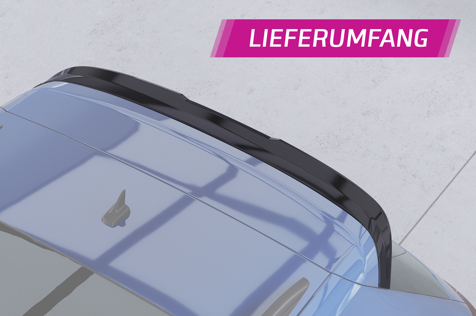Becquet / Extension CAP pour VW Tiguan II (Typ AD1) R / R-Line (depuis 2016) - Fabriqué en ABS (6 finitions au choix)