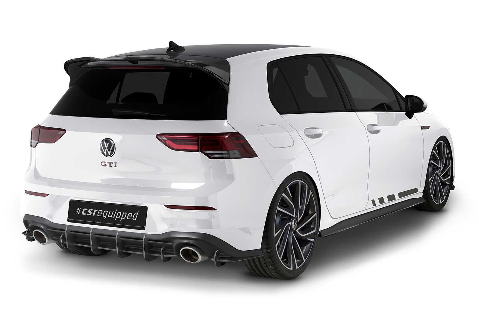 Becquet / Extension CAP pour VW Golf 8 (Typ CD) GTI Clubsport / GTI Clubsport 45 / R avec aileron Clubsport (depuis 2020) - Fabriqué en ABS (6 finitions au choix)