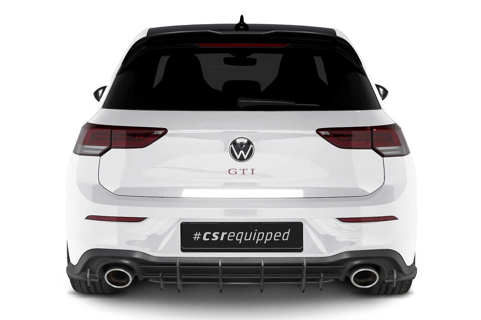 Becquet / Extension CAP pour VW Golf 8 (Typ CD) GTI Clubsport / GTI Clubsport 45 / R avec aileron Clubsport (depuis 2020) - Fabriqué en ABS (6 finitions au choix)