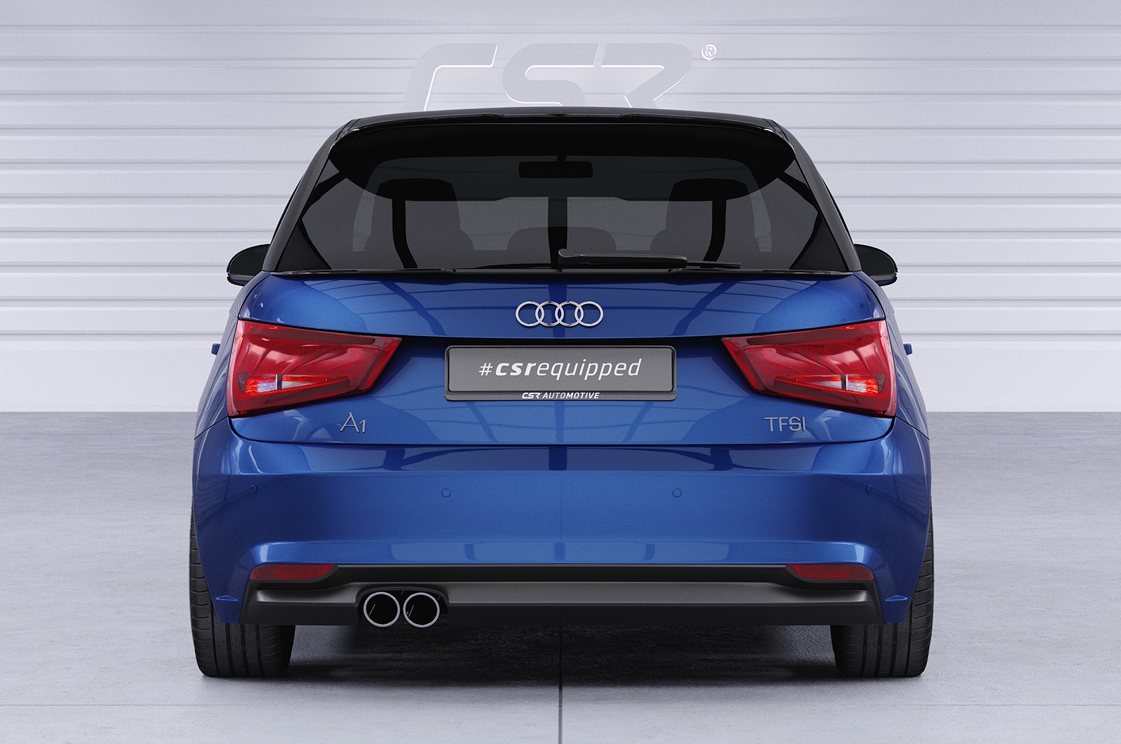 Becquet / Extension CAP pour Audi A1 8X Sportback (5 portes) facelift (2015-2018) - Fabriqué en ABS (6 finitions au choix)
