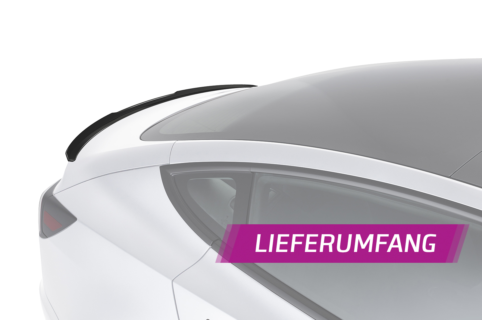 Becquet / Extension CAP pour Tesla Model 3 toutes carrosseries (depuis 2017) - Fabriqué en ABS (6 finitions au choix)