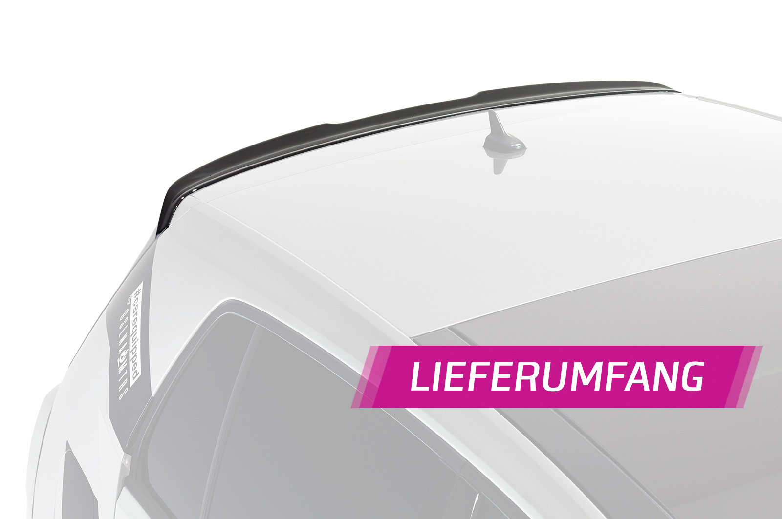 Becquet / Extension CAP pour VW Golf 7 finition de base (2012-2019) - Fabriqué en ABS (6 finitions au choix)