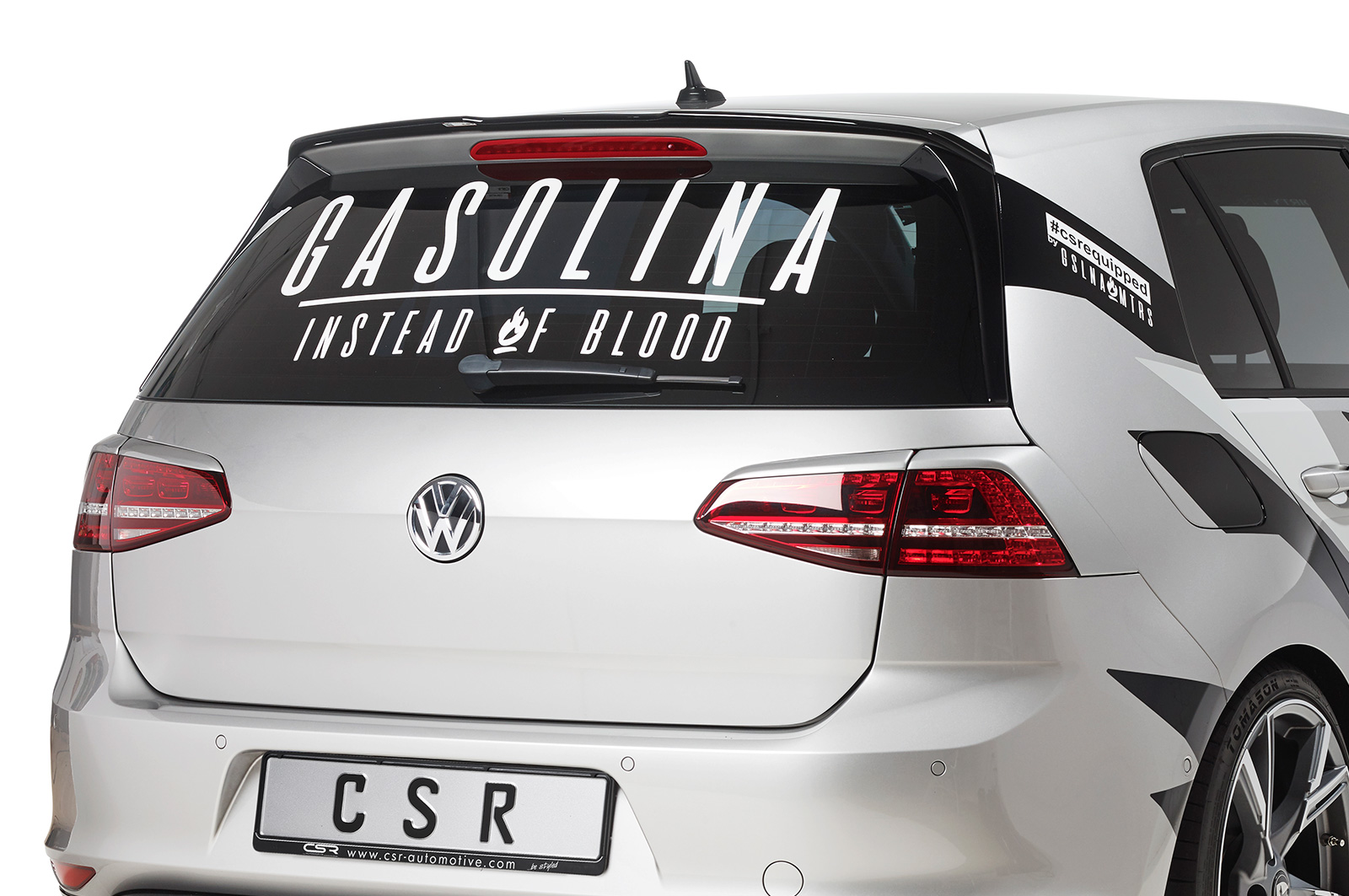 Becquet / Extension CAP pour VW Golf 7 finition de base (2012-2019) - Fabriqué en ABS (6 finitions au choix)