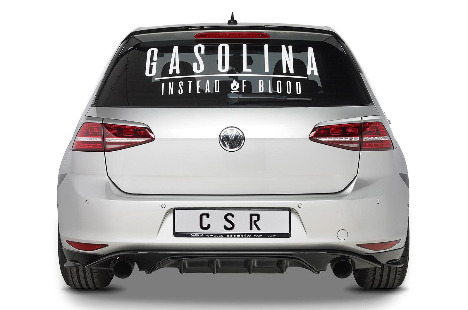 Becquet / Extension CAP pour VW Golf 7 finition de base (2012-2019) - Fabriqué en ABS (6 finitions au choix)