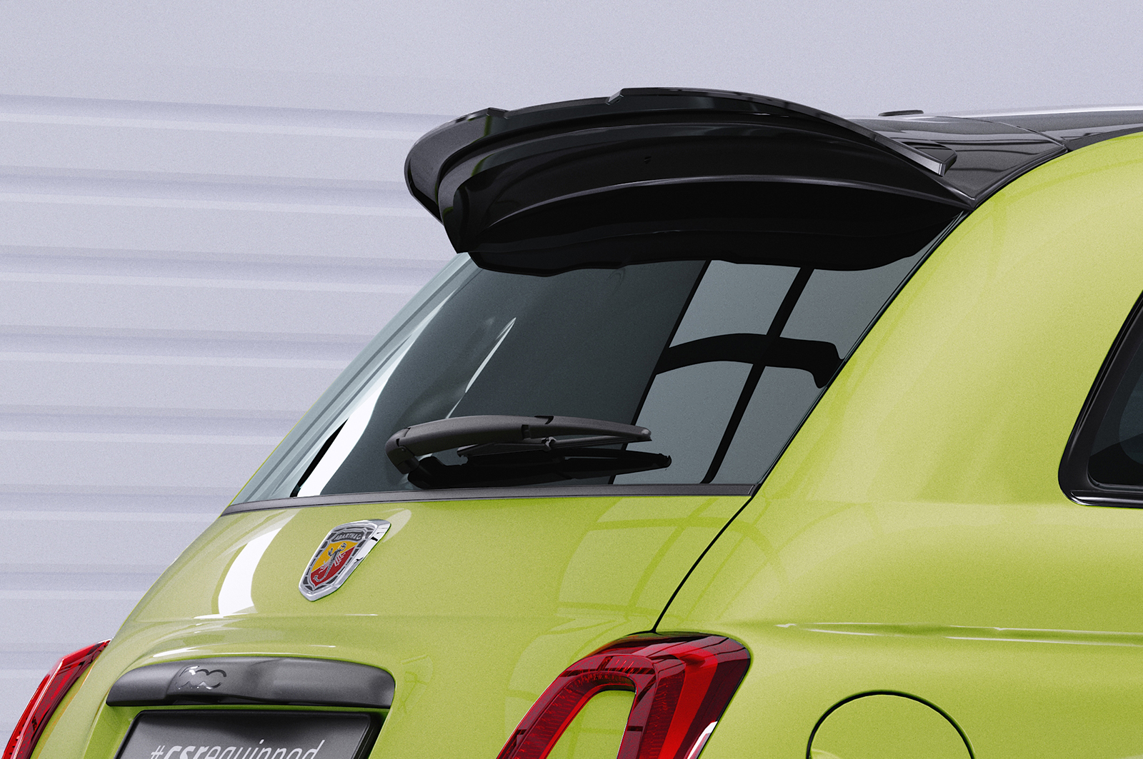 Becquet / Extension CAP pour Fiat Abarth 595 toutes carrosseries (depuis 08/2012) - Fabriqué en ABS (6 finitions au choix)