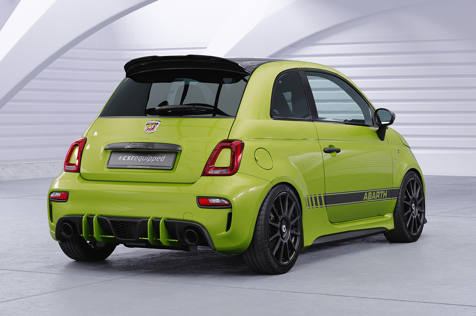 Becquet / Extension CAP pour Fiat Abarth 595 toutes carrosseries (depuis 08/2012) - Fabriqué en ABS (6 finitions au choix)