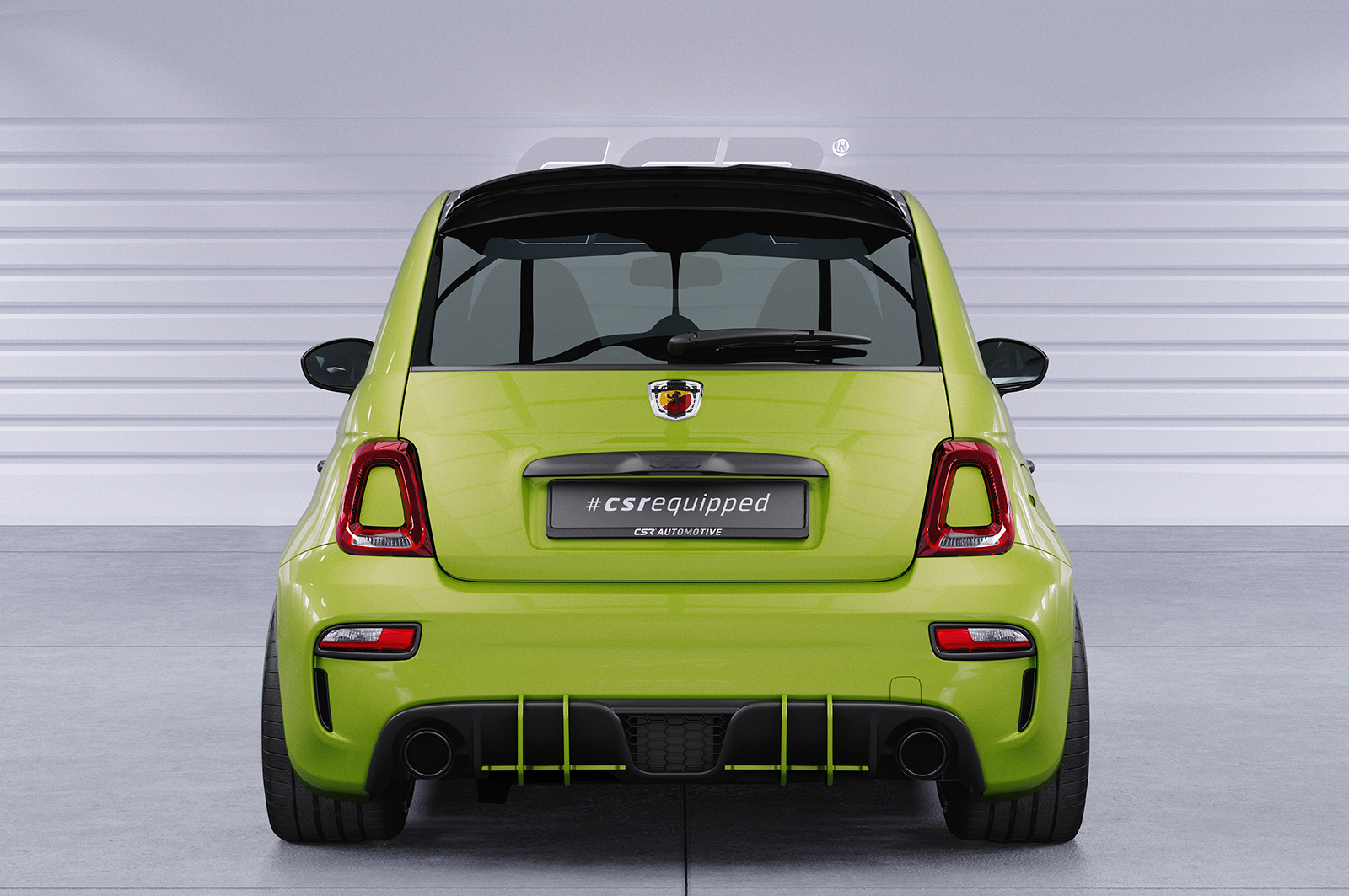 Becquet / Extension CAP pour Fiat Abarth 595 toutes carrosseries (depuis 08/2012) - Fabriqué en ABS (6 finitions au choix)