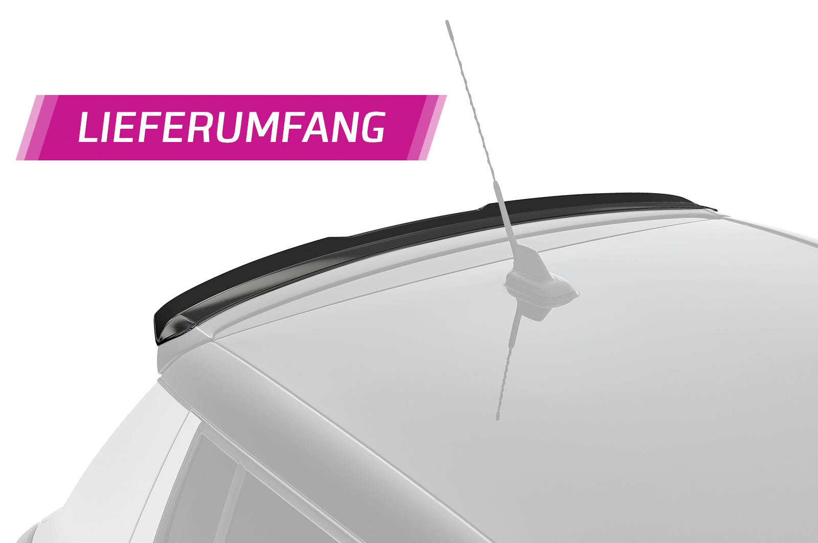 Becquet / Extension CAP pour Skoda Fabia 2 (Typ 5J) RS (2010-2014) - Fabriqué en ABS (6 finitions au choix)
