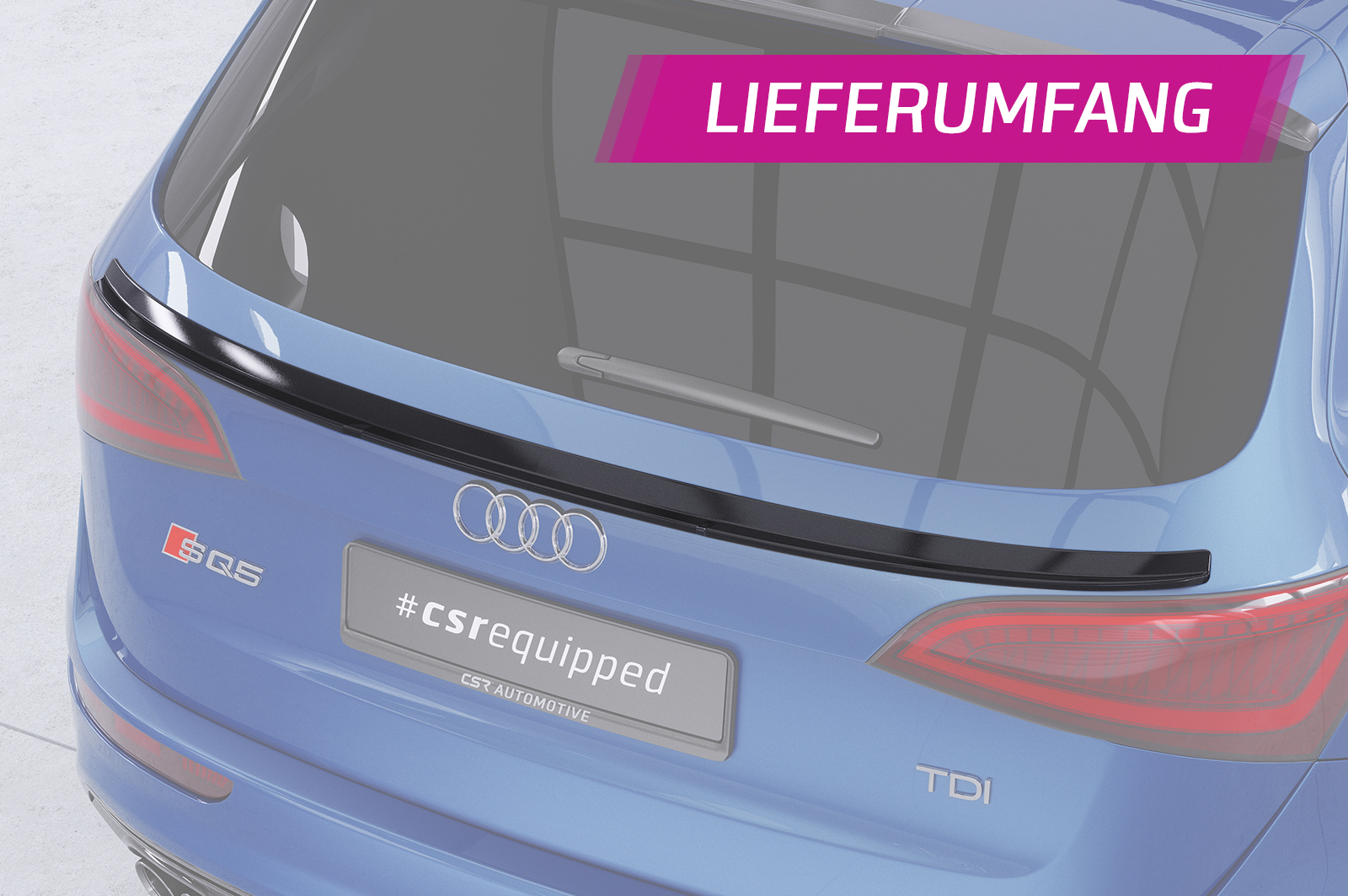 Becquet / Extension CAP pour Audi SQ5 (8R) toutes carrosseries (2012-2017) - Fabriqué en ABS (6 finitions au choix)