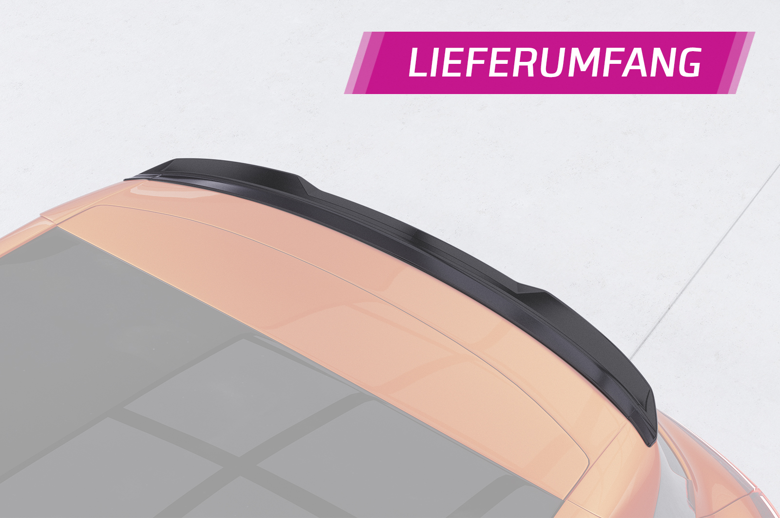 Becquet / Extension CAP pour Renault Clio V toutes carrosseries (depuis 2019) - Fabriqué en ABS (6 finitions au choix)