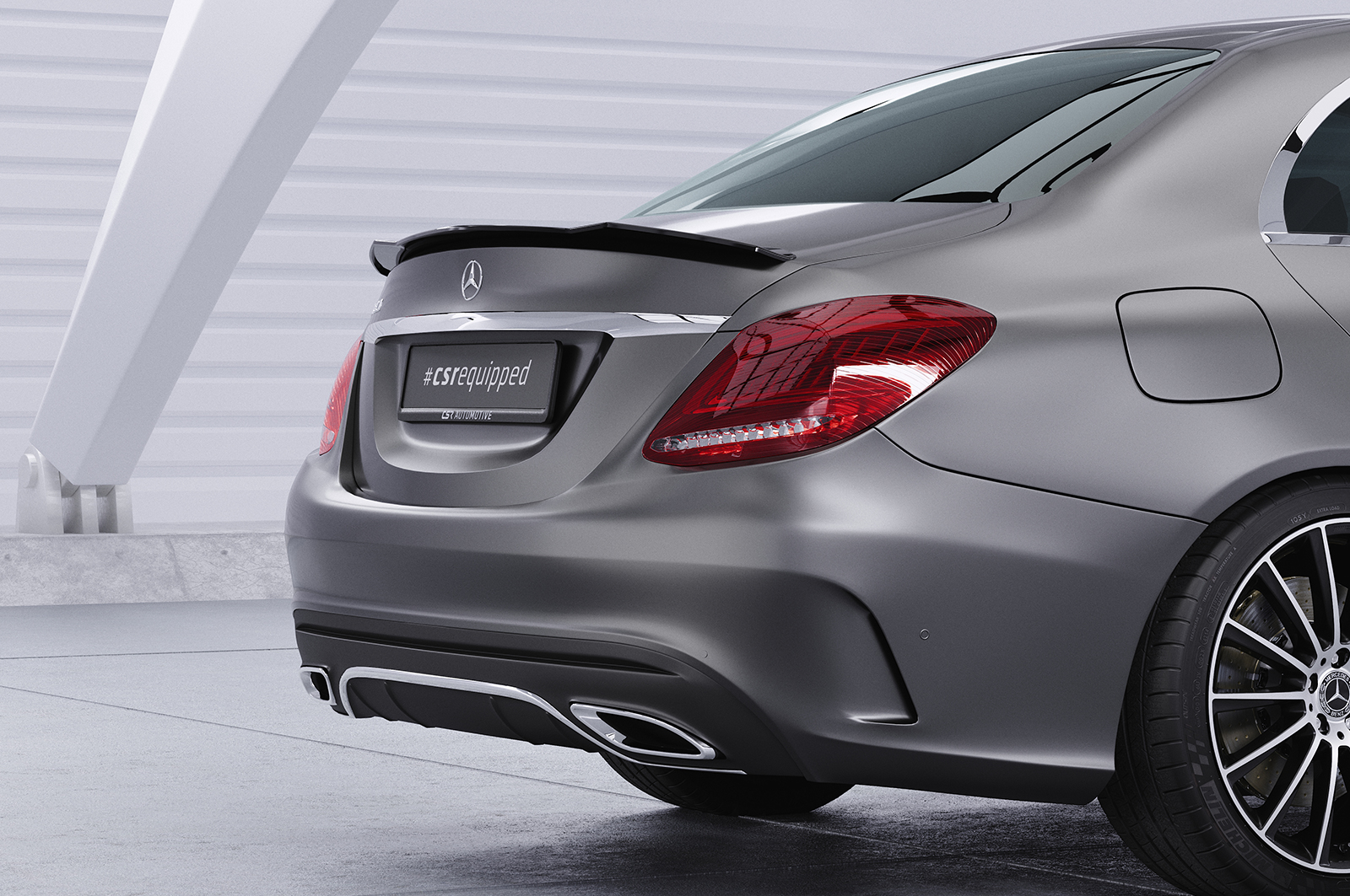 Becquet / Extension CAP pour Mercedes-Benz Classe C W205 berline tricorps (depuis 02/2014) - Fabriqué en ABS (6 finitions au choix)