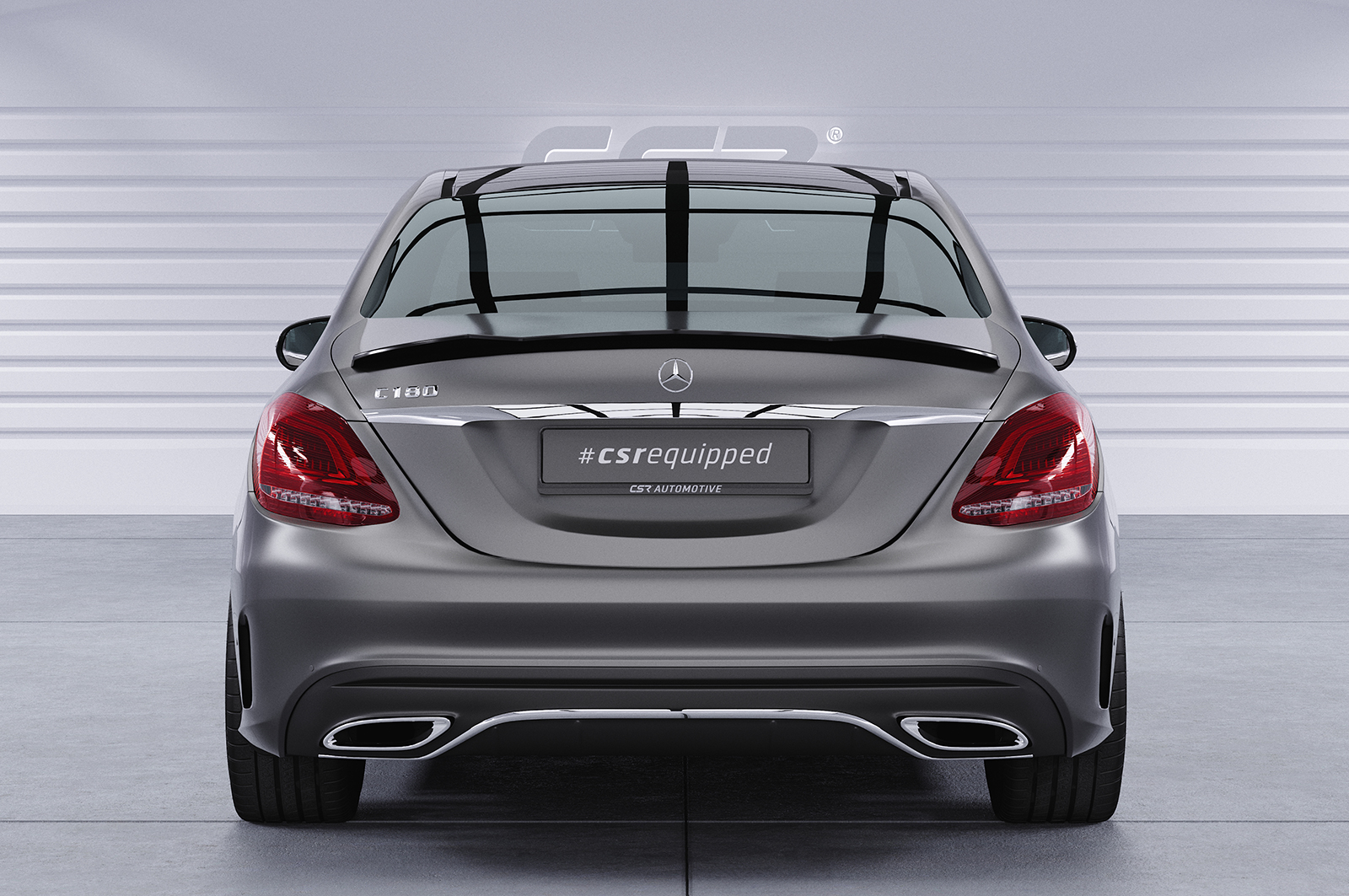 Becquet / Extension CAP pour Mercedes-Benz Classe C W205 berline tricorps (depuis 02/2014) - Fabriqué en ABS (6 finitions au choix)