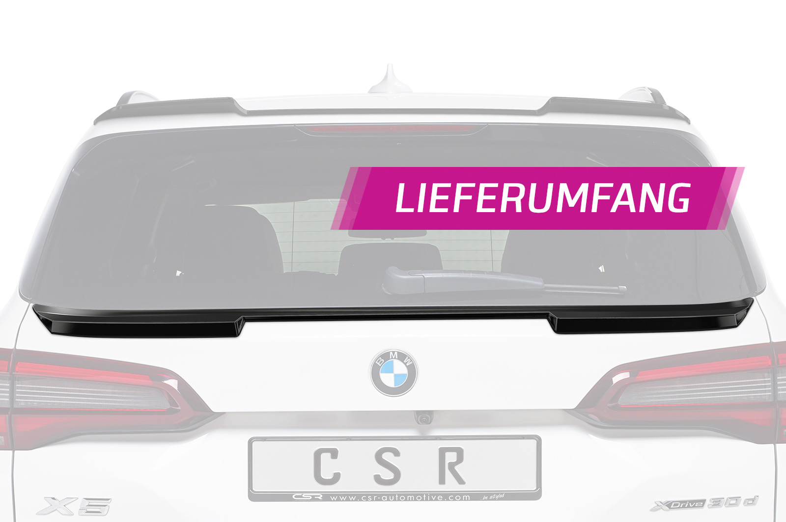 Becquet / Extension CAP pour BMW X5 (G5) toutes carrosseries (depuis 11/2018) - Fabriqué en ABS (6 finitions au choix)