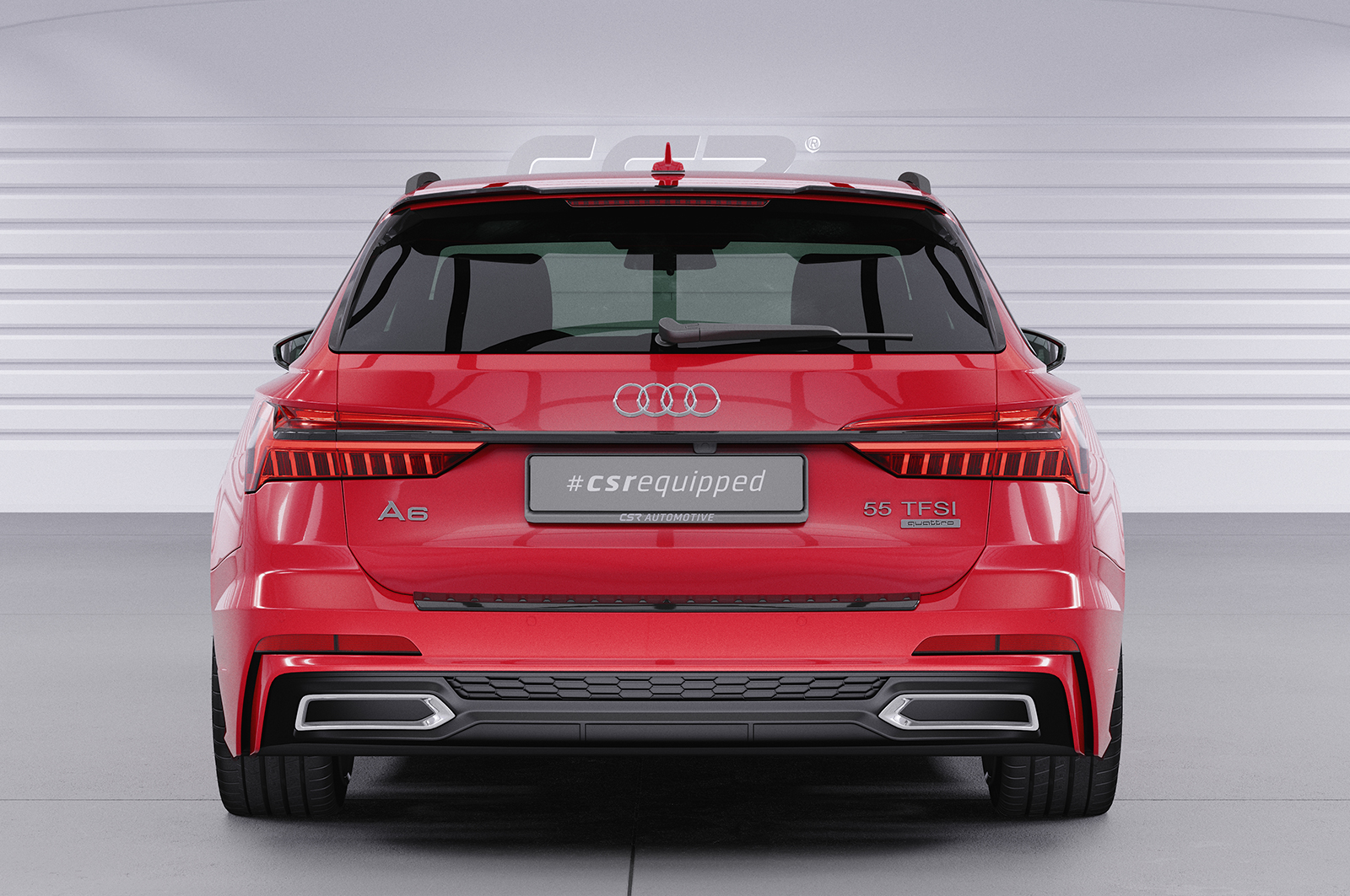 Becquet / Extension CAP pour Audi A6 / S6 C8 Typ (4K / F2) Avant (depuis 2018) - Fabriqué en ABS (6 finitions au choix)