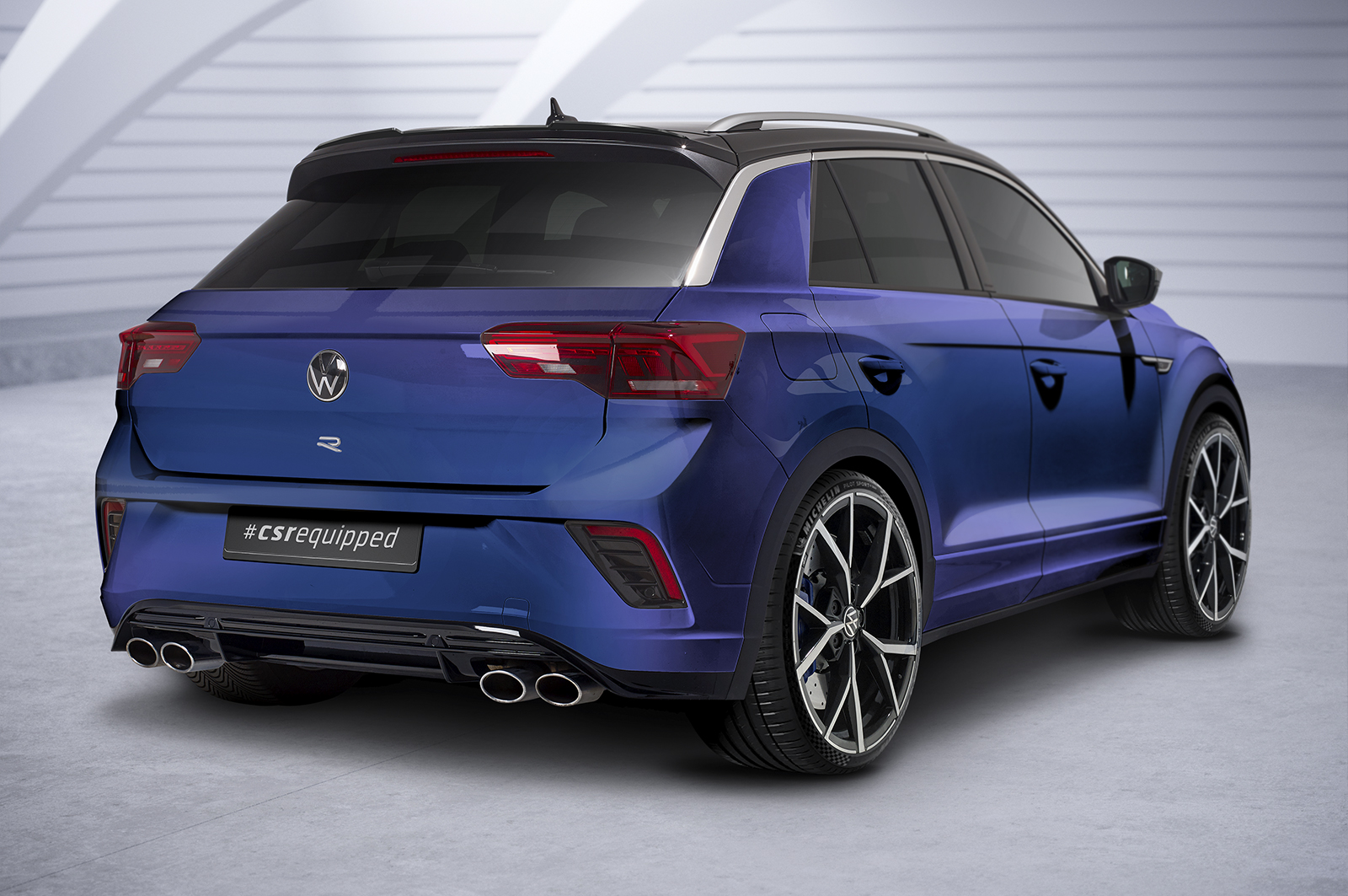 Becquet / Extension CAP pour VW T-Roc (Typ A1) R (depuis 08/2019) - Fabriqué en ABS (6 finitions au choix)