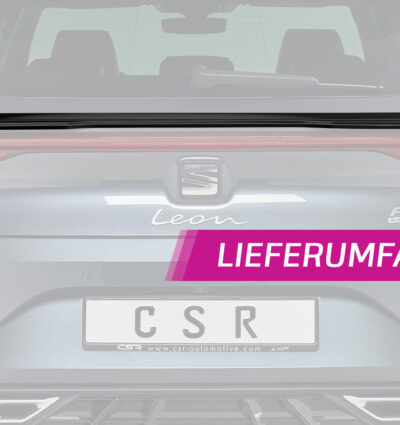Becquet / Extension CAP pour Seat Leon IV (Typ KL) toutes carrosseries (depuis 2020) - Fabriqué en ABS (6 finitions au choix)