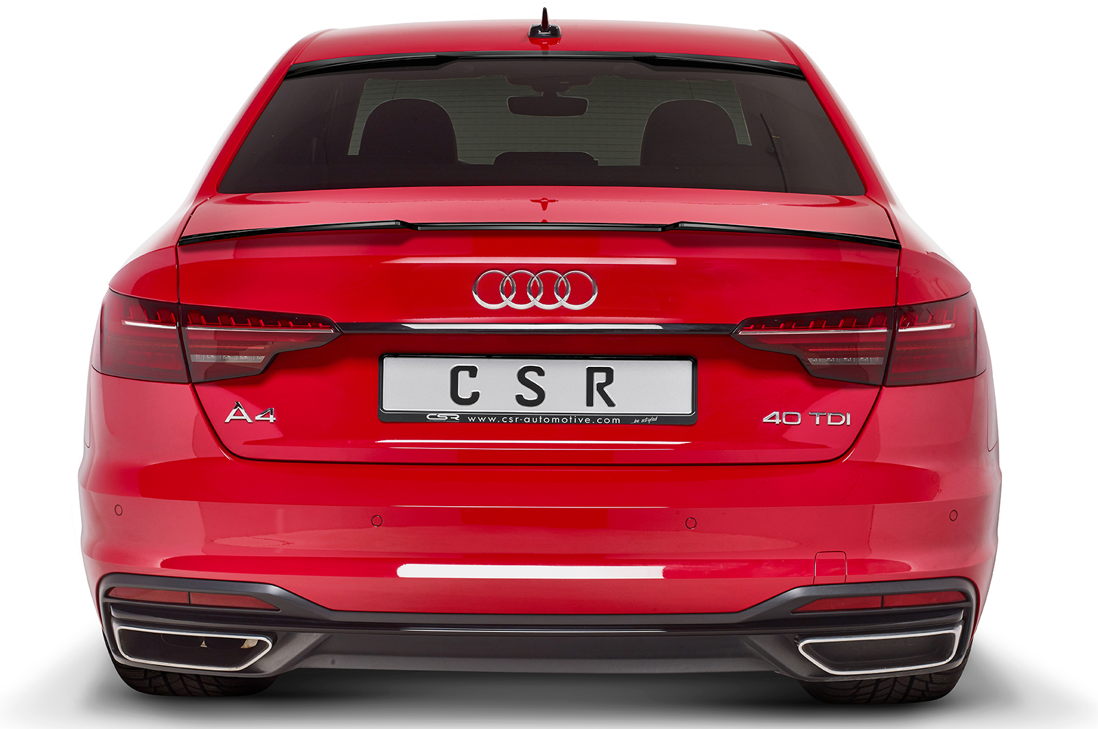 Becquet / Extension CAP pour Audi A4 B9 (Typ 8W) berline (depuis 2015) - Fabriqué en ABS (6 finitions au choix)
