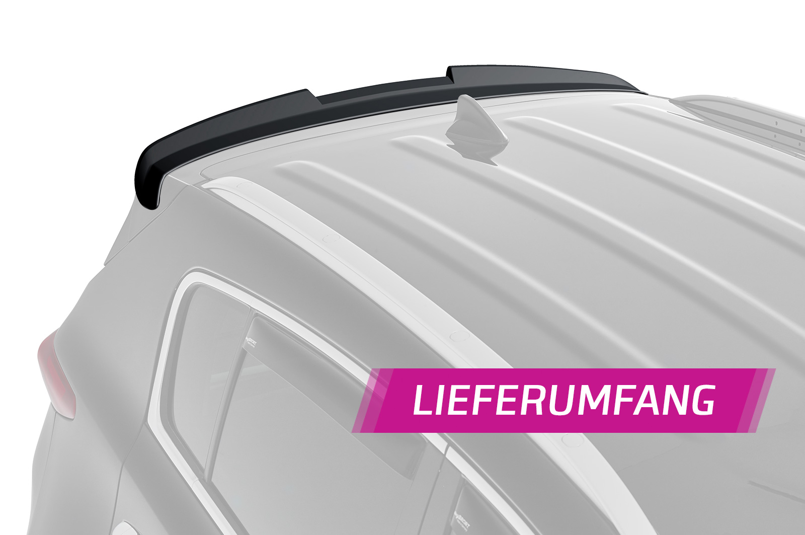 Becquet / Extension CAP pour Kia Sportage QL / QLE toutes carrosseries (depuis 2015) - Fabriqué en ABS (6 finitions au choix)