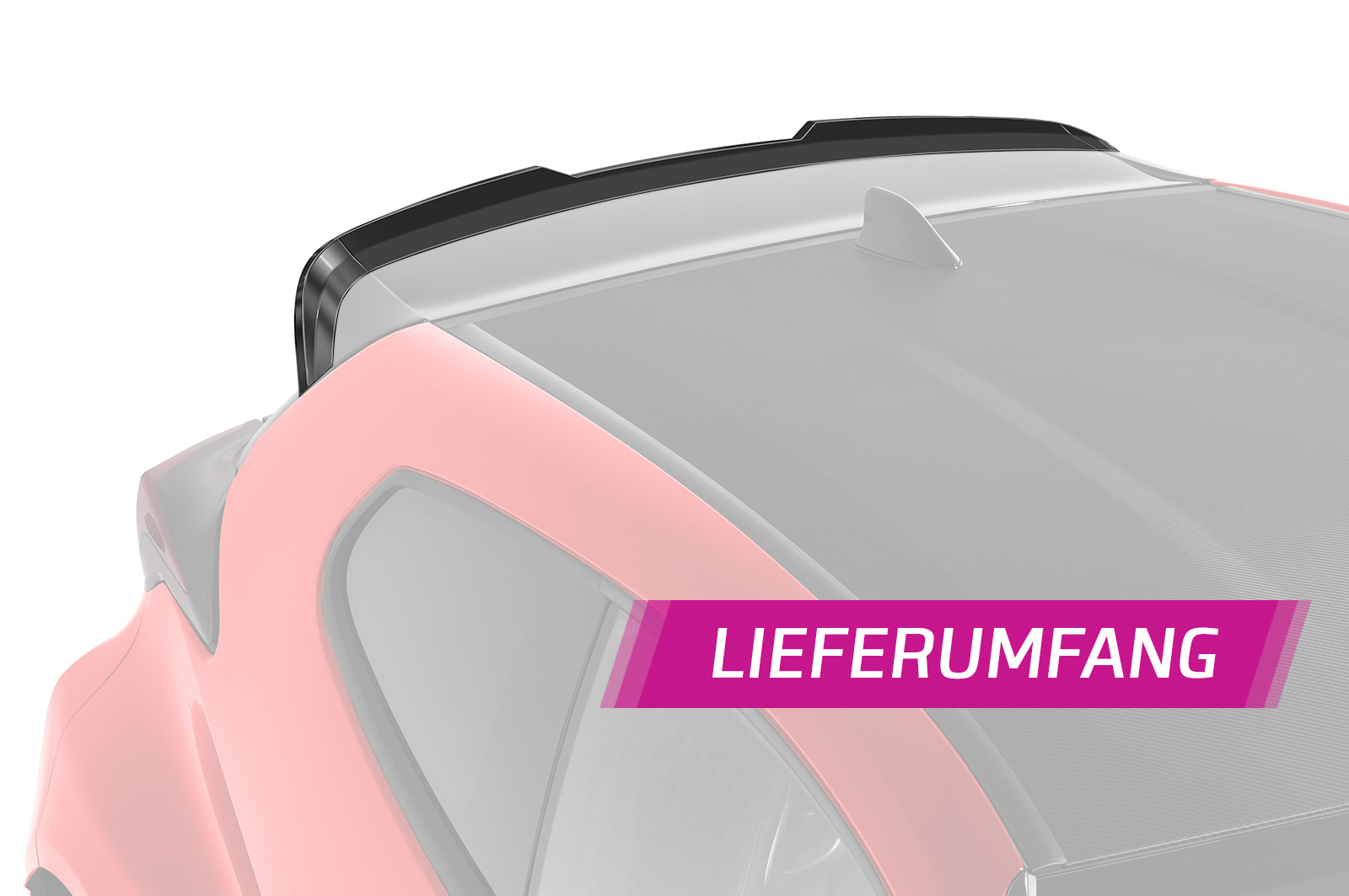 Becquet / Extension CAP pour Toyota GR Yaris (XP21) toutes carrosseries (depuis 2020) - Fabriqué en ABS (6 finitions au choix)