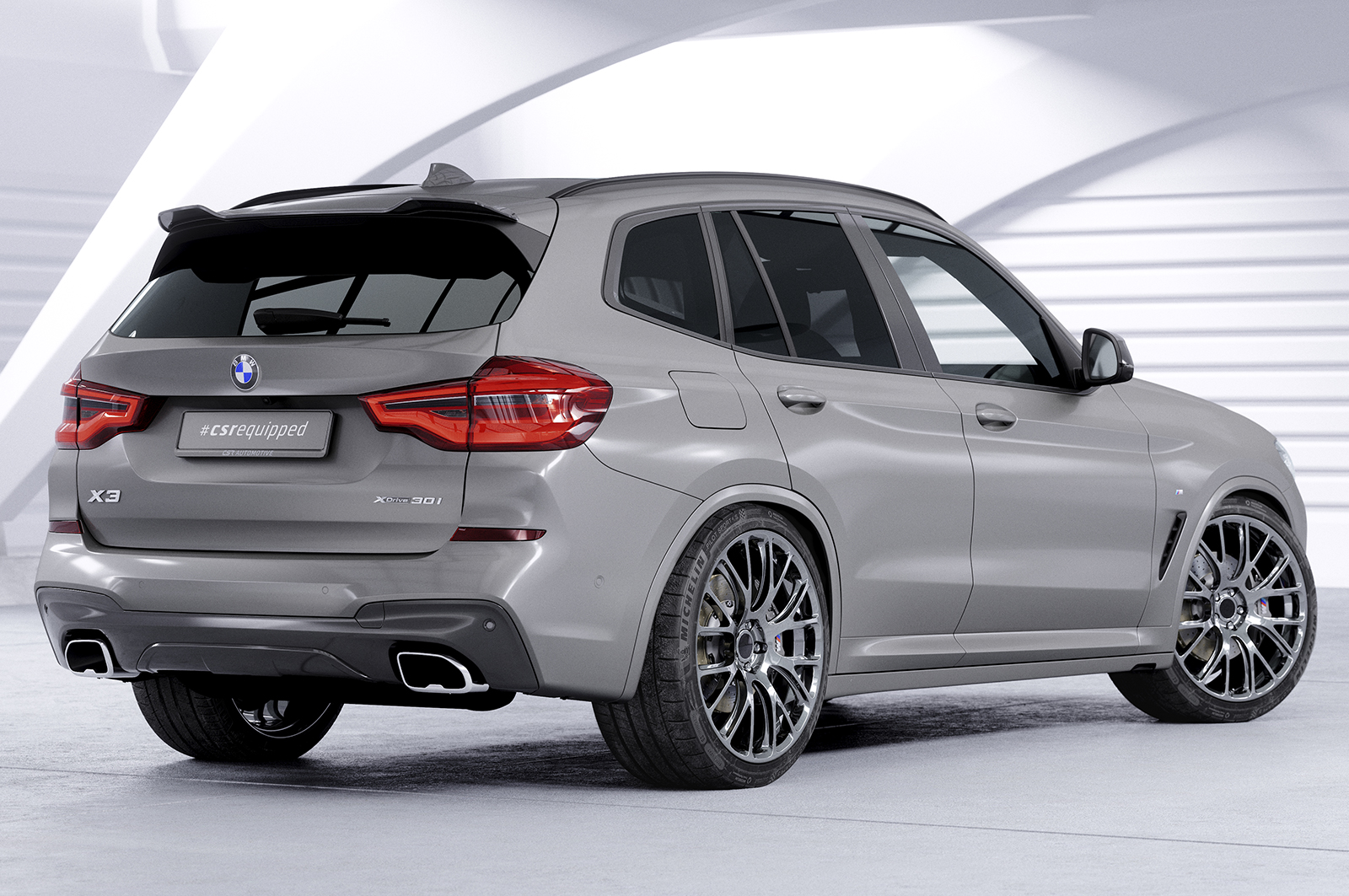 Becquet / Extension CAP pour BMW X3 G01 / iX3 G08 toutes carrosseries (incl. M40i / M40d) (depuis 2017) - Fabriqué en ABS (6 finitions au choix)