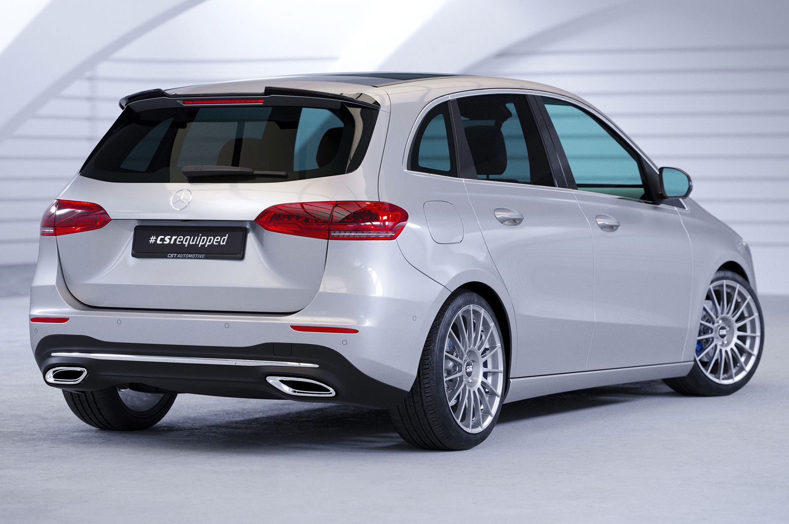 Becquet / Extension CAP pour Mercedes-Benz Classe B W247 toutes carrosseries (depuis 2018) - Fabriqué en ABS (6 finitions au choix)