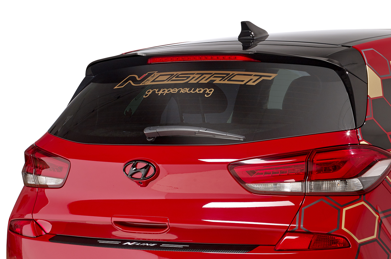 Becquet / Extension CAP pour Hyundai I30 PD hatchback (auch N-Line) (depuis 2017) - Fabriqué en ABS (6 finitions au choix)