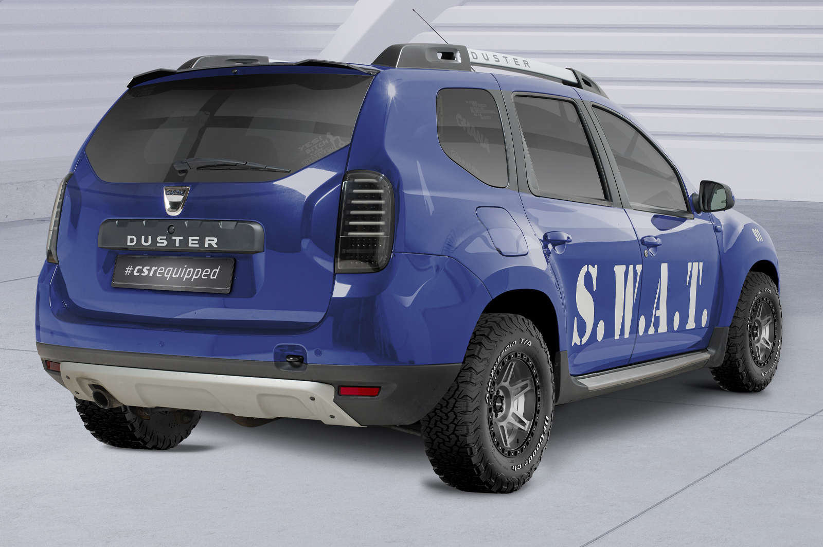 Becquet / Extension CAP pour Dacia Duster (1. Generation) toutes carrosseries (2010-2018) - Fabriqué en ABS (6 finitions au choix)
