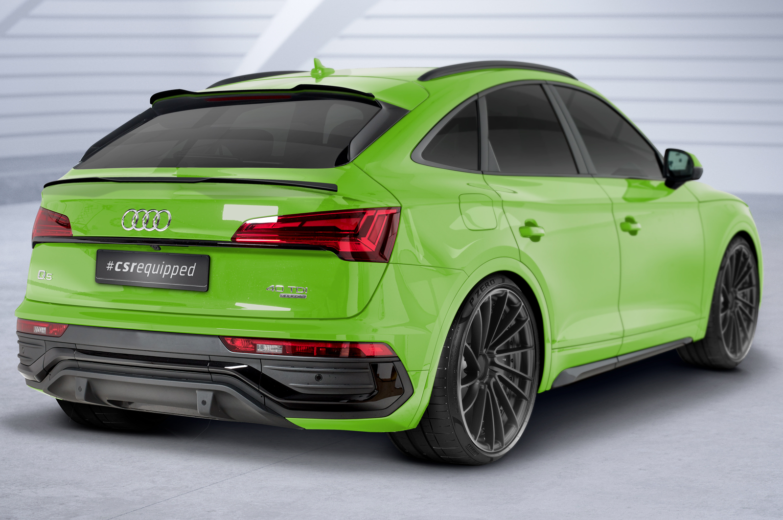 Becquet / Extension CAP pour Audi Q5 (FYT) Sportback (depuis 03/2021) - Fabriqué en ABS (6 finitions au choix)