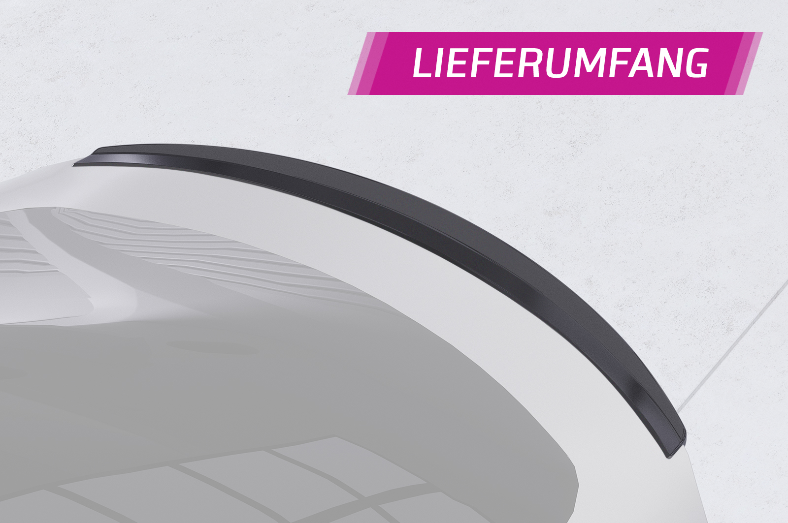 Becquet / Extension CAP pour Tesla Model Y toutes carrosseries (depuis 2020) - Fabriqué en ABS (6 finitions au choix)