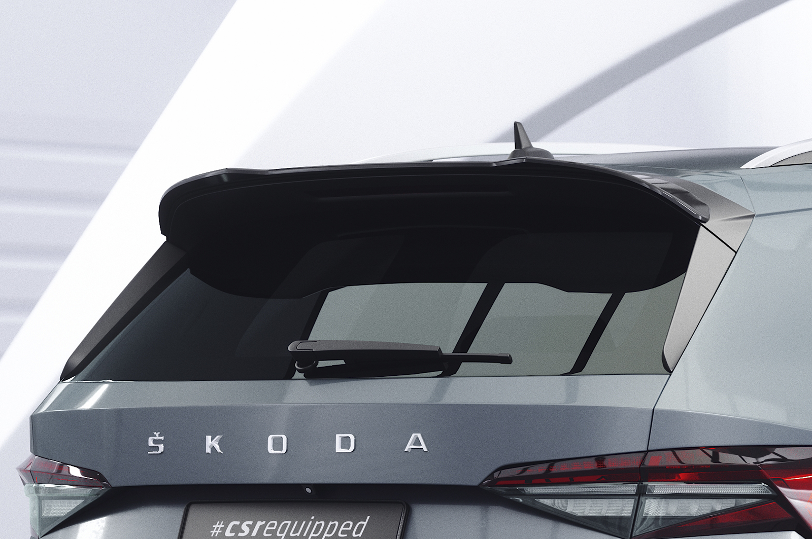 Becquet / Extension CAP pour Skoda Kodiaq toutes carrosseries (facelift) (2021-2024) - Fabriqué en ABS (6 finitions au choix)