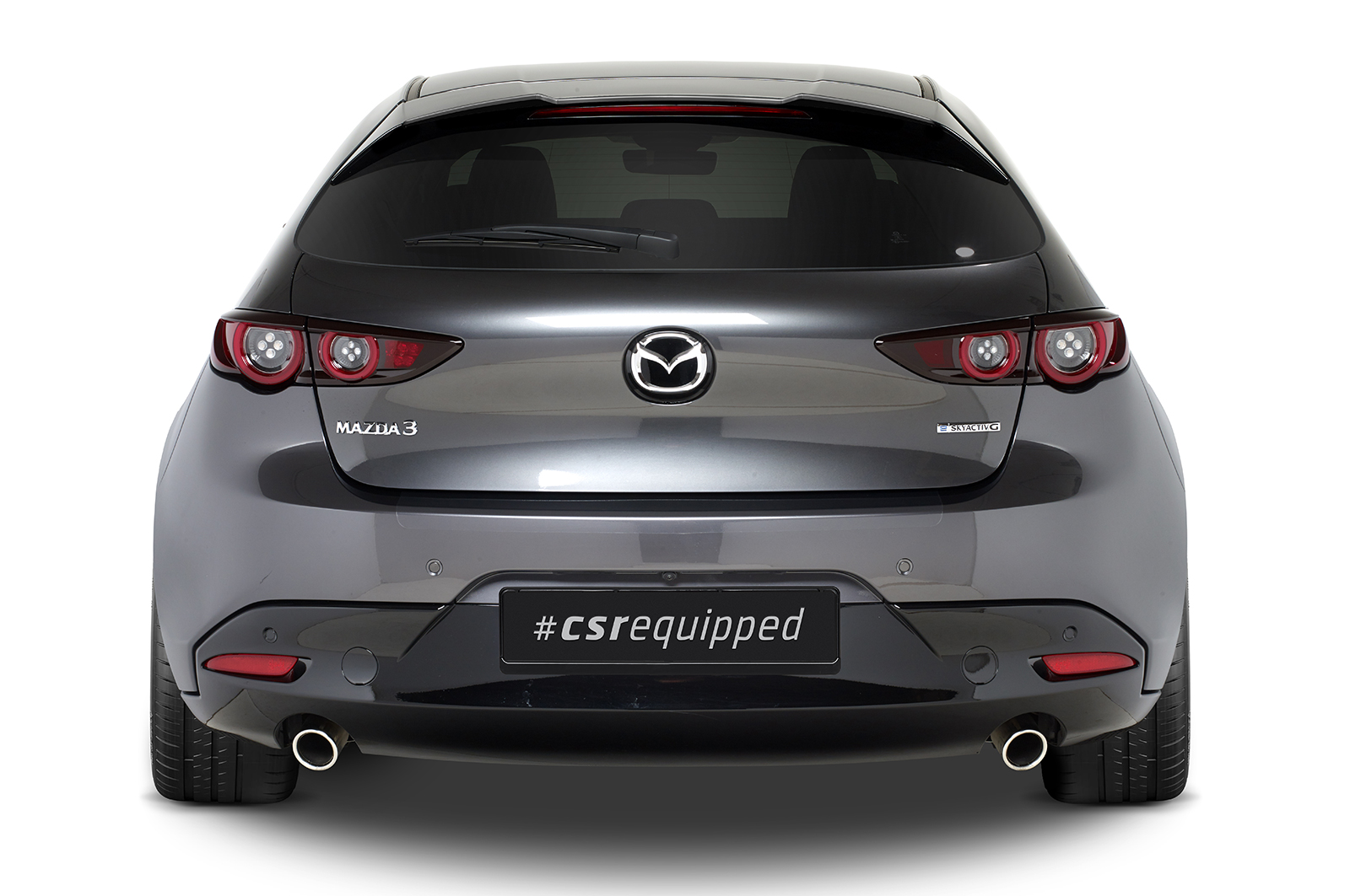 Becquet / Extension CAP pour Mazda 3 (Typ BP) hatchback (depuis 2019) - Fabriqué en ABS (6 finitions au choix)