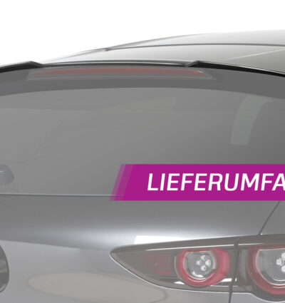 Becquet / Extension CAP pour Mazda 3 (Typ BP) hatchback (depuis 2019) - Fabriqué en ABS (6 finitions au choix)