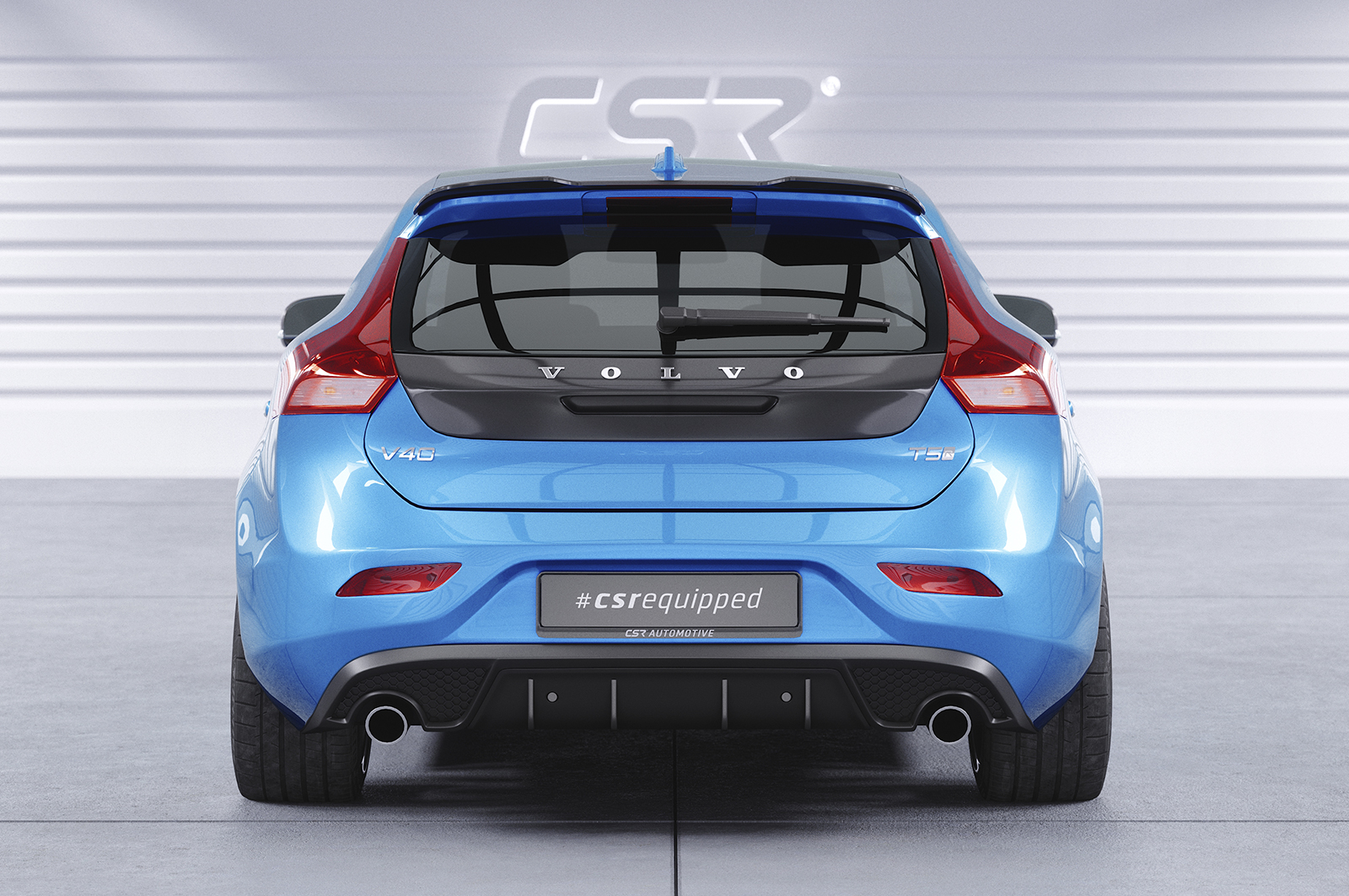 Becquet / Extension CAP pour Volvo V40 R-Design (2012-2019) - Fabriqué en ABS (6 finitions au choix)