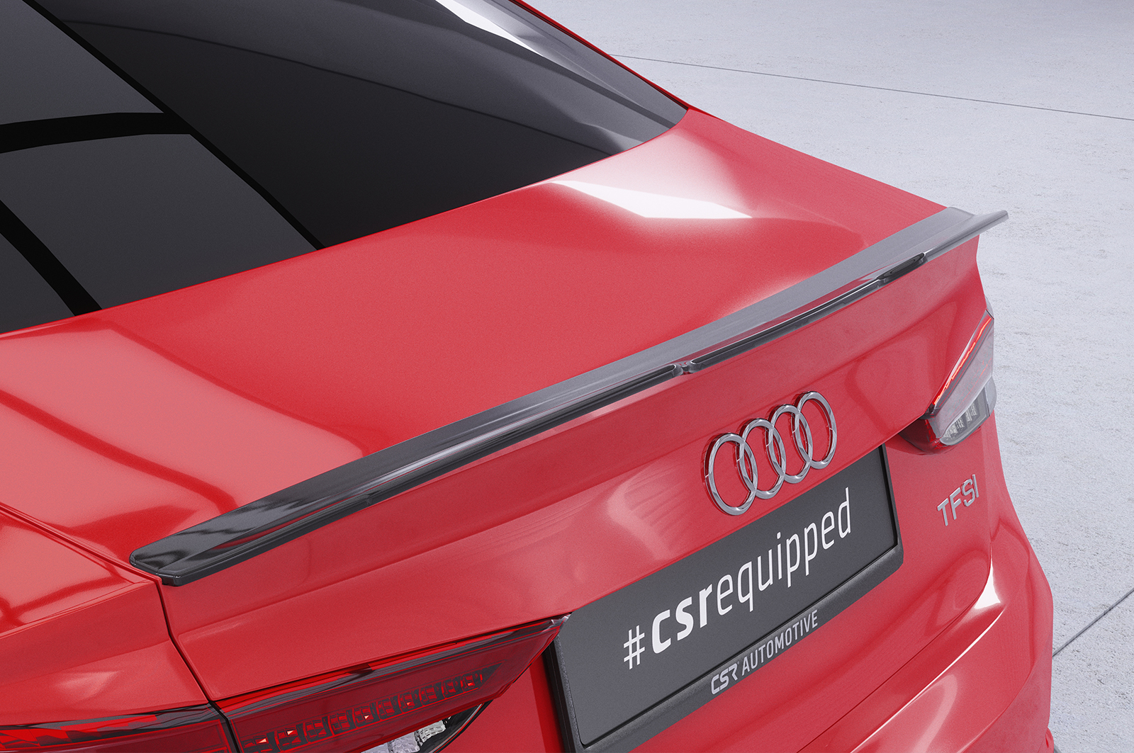 Becquet / Extension CAP pour Audi A3 8V berline (05/2013-02/2020) - Fabriqué en ABS (6 finitions au choix)